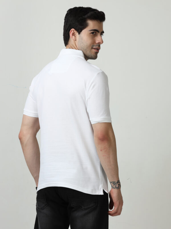 M&S Polo T-shirt, Regular Fit, White