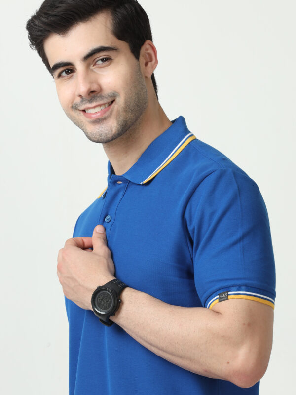 M&S Polo T-shirt, Regular Fit, Royal Blue