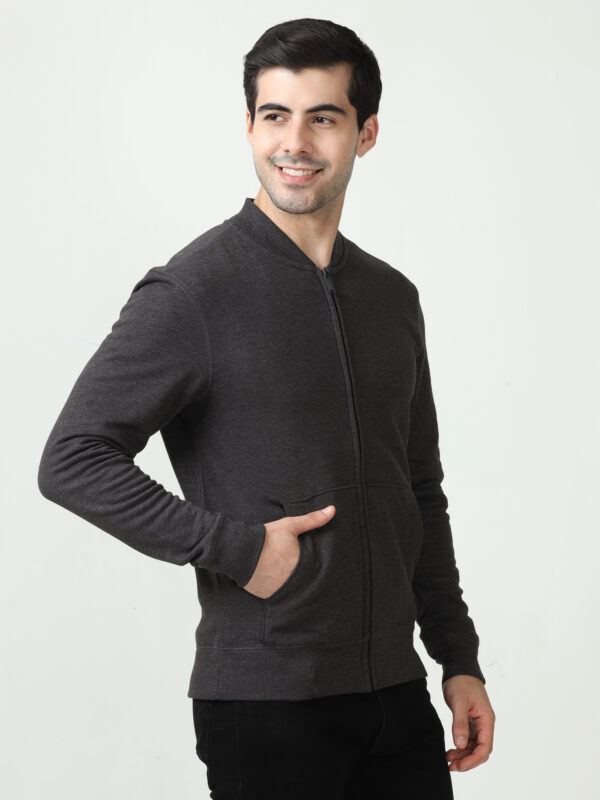 M&S Hoodie Jacket, Charcoal Grey