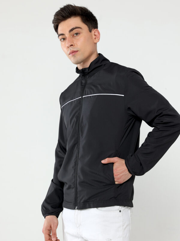 PUMA PUMA WOVEN TRACK JACKET BLACK-WHITE