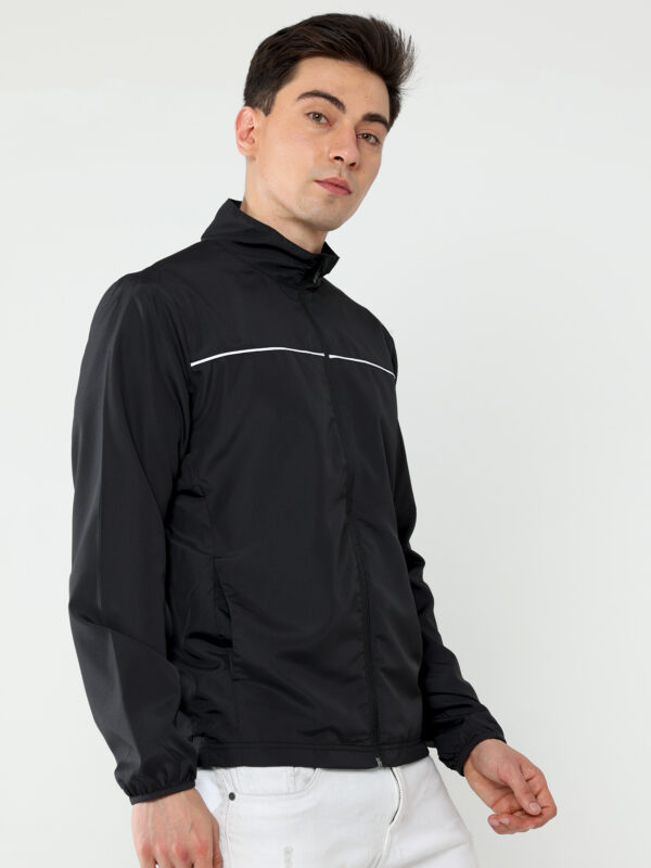 PUMA PUMA WOVEN TRACK JACKET BLACK-WHITE