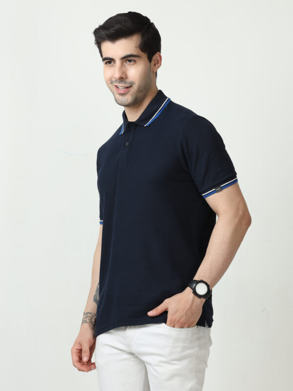 M&S Polo T-shirt, Regular Fit, Navy Blue