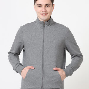 PUMA KNITTED SWEATSHIRT GREY HEATHER