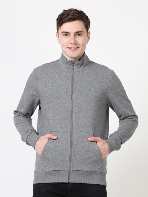 PUMA KNITTED SWEATSHIRT GREY HEATHER