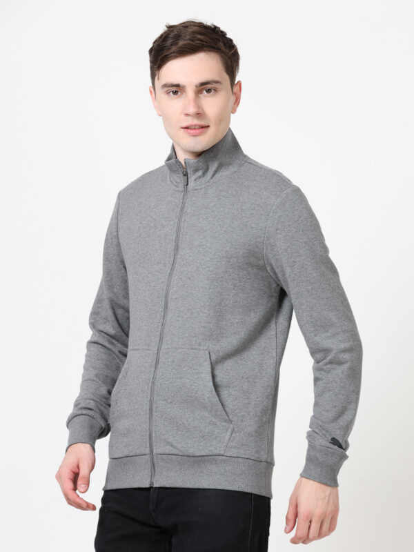 PUMA KNITTED SWEATSHIRT GREY HEATHER