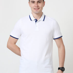 PUMA ESS PIQUE TIPPING POLO WHITE SODALITE