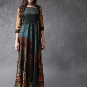 Anouk Women Multicoloured Printed Anarkali Kurta