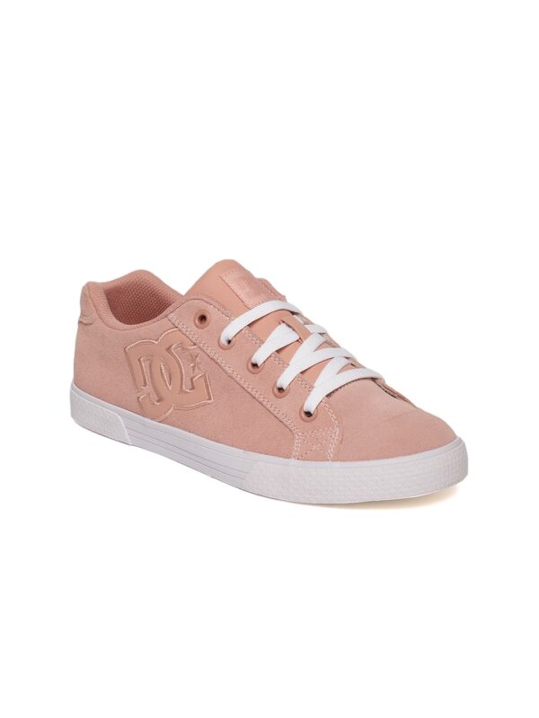 DC Women Pink Suede Sneakers