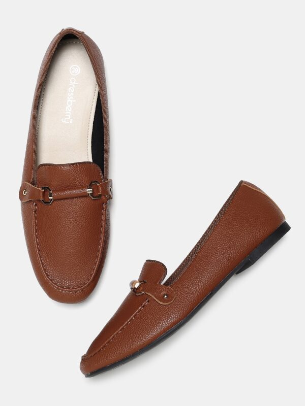 DressBerry Women Brown Loafers