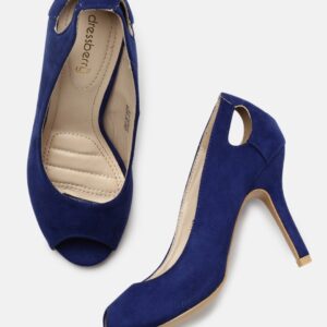 DressBerry Women Blue Solid Peep Toes