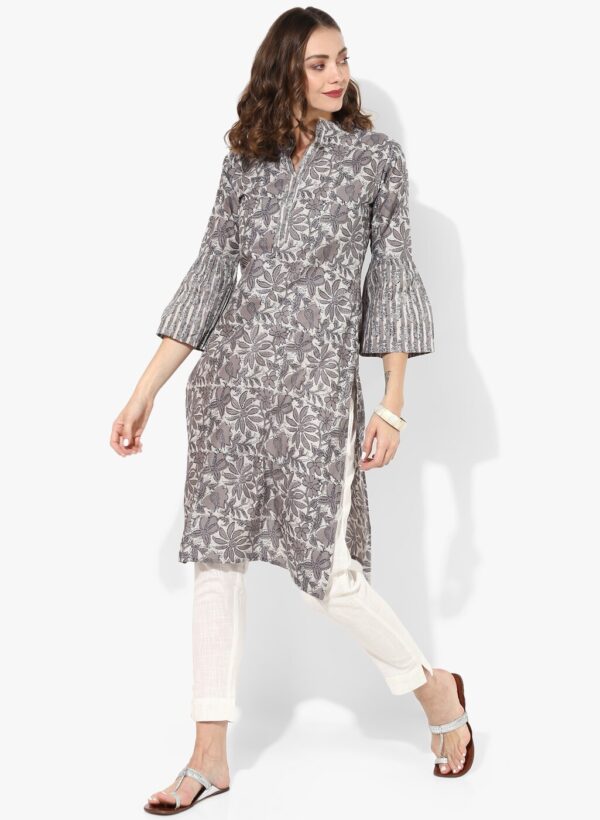 Divina Grey Printed Kurta