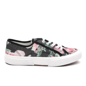 ether Women Black  Pink Printed Sneakers