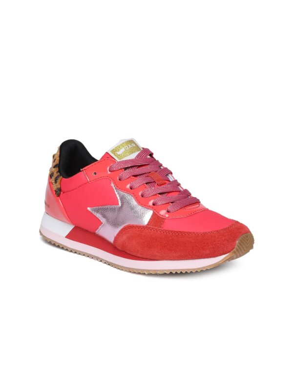 GAS Women Coral Colored Sneakers