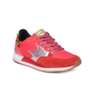 GAS Women Coral Colored Sneakers