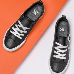 Kook N Keech Women Black Sneakers