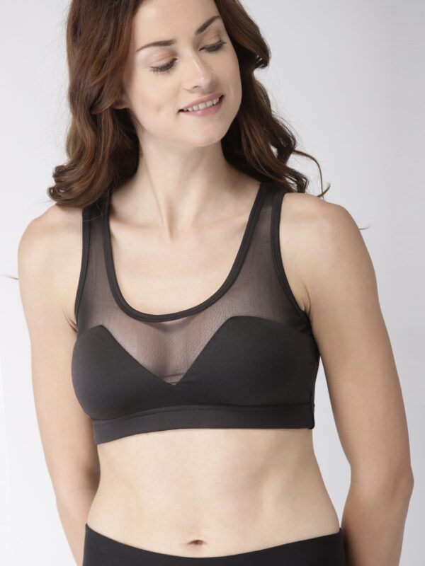 Mast & Harbour Solid Non-Wired Lightly Padded Sports Bra