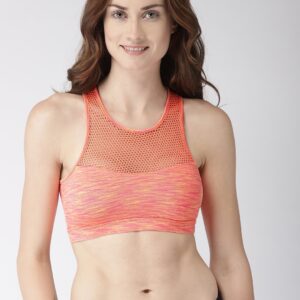 Mast  Harbour Self Design Non-Wired Light Padded Sports Bra