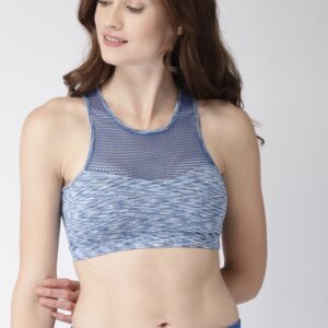 Mast  Harbour Self Design Non-Wired Light Padded Sports Bra