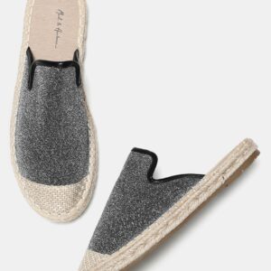 Mast  Harbour Women Grey Solid Open Toe Espadrilles