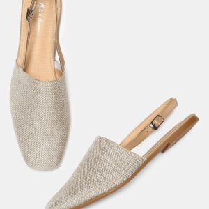 Mast  Harbour Women Beige Solid Mules