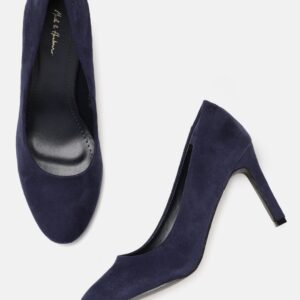 Mast  Harbour Women Navy Blue Solid Pumps