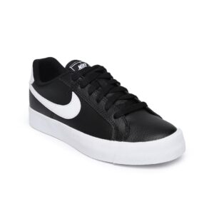 Nike Women Black Court Royale Leather Sneakers