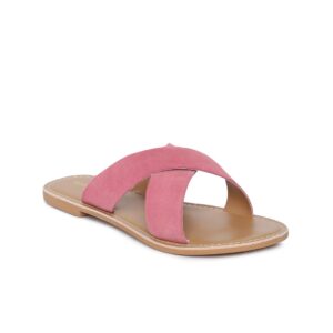 Steve Madden Women Pink Solid Suede Open Toe Flats