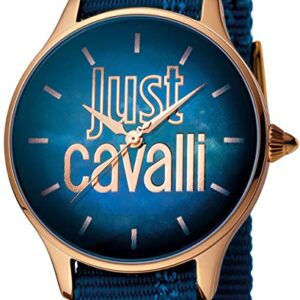 Just Cavalli Womens Analogue Classic Quartz Watch with Textile Strap