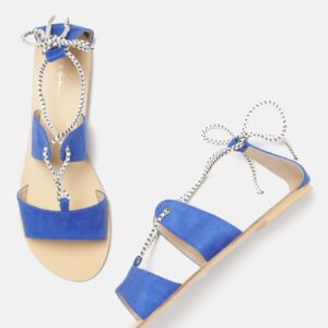 Mast & Harbour Women Blue Solid Flats