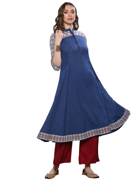 Sangria Women Printed Straight Kurta