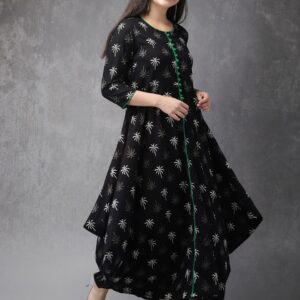 Anouk Women Printed Asymmetric A-Line Kurta