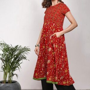 Sangria Women Printed A-Line Kurta