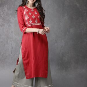 Anouk Women Self Design Kurta with Palazzos