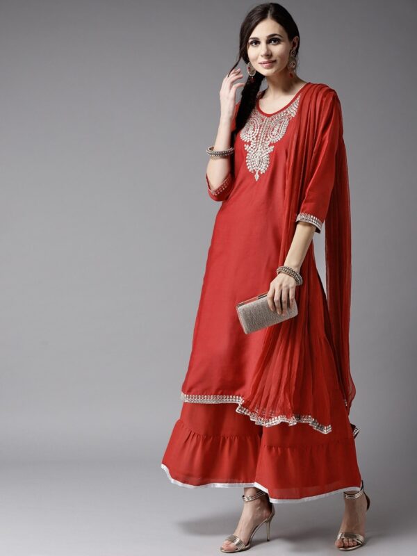 Moda Rapido Women Design Kurta with Sharara & Dupatta