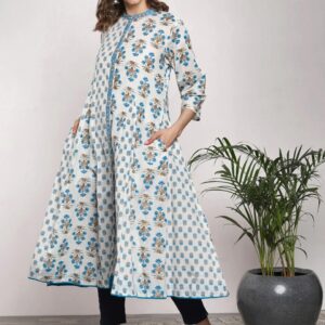 Sangria Women Printed A-Line Kurta