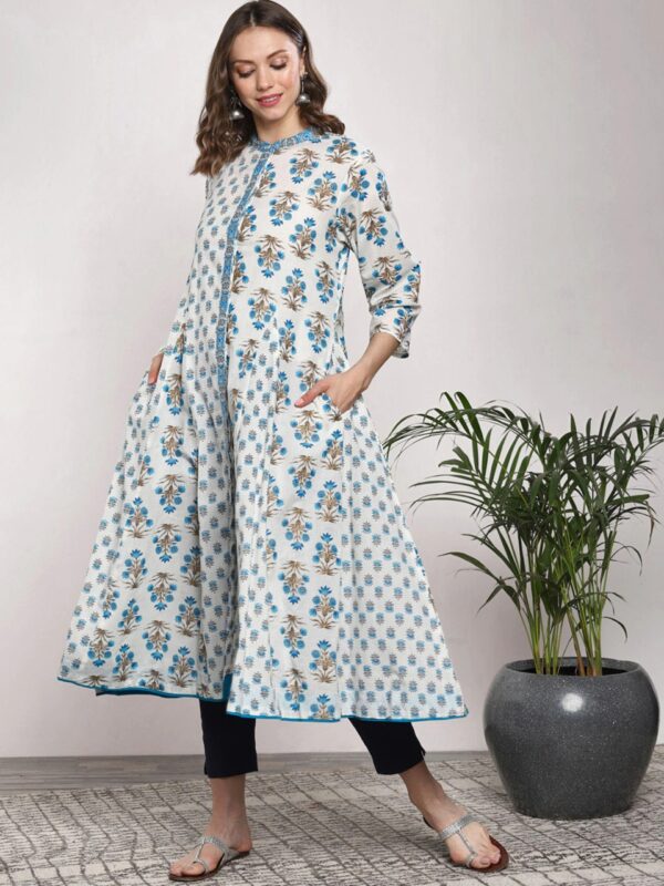 Sangria Women Printed A-Line Kurta