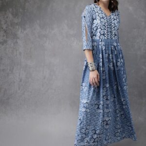 Anouk Women Printed A-Line Kurta