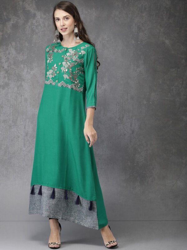 Anouk Women Yoke Design A-Line Kurta