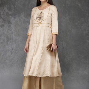 Anouk Women Yoke Design Kurta with Palazzos