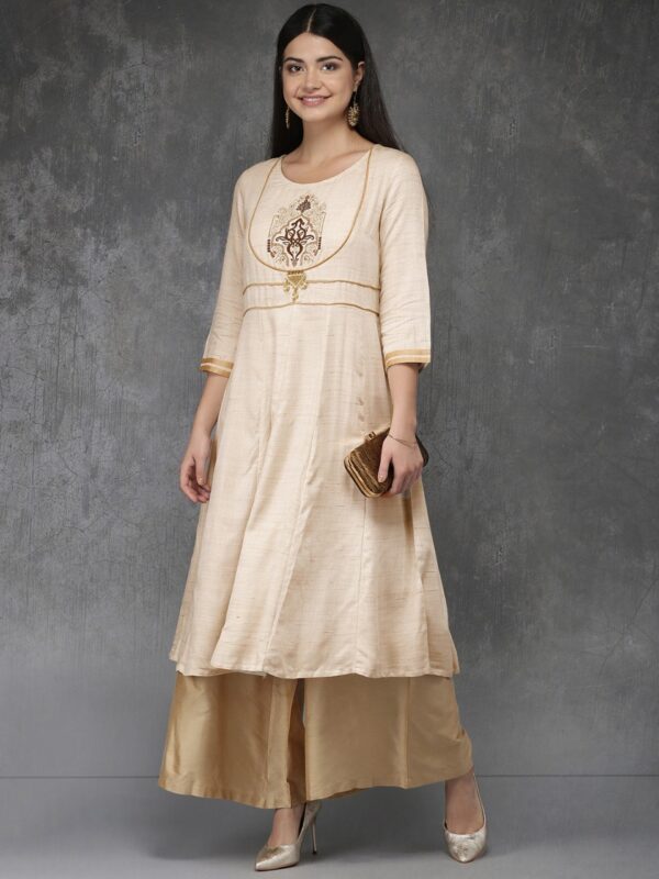 Anouk Women Yoke Design Kurta with Palazzos