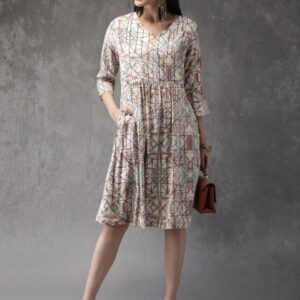 Anouk Women Printed A-Line Kurta