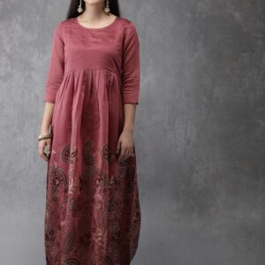 Anouk Women Printed A-Line Kurta