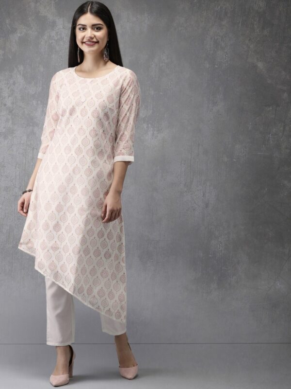 Anouk Women Printed Kurta with Trousers