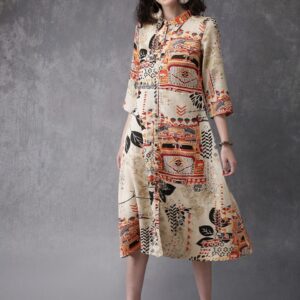 Anouk Women Printed A-Line Kurta