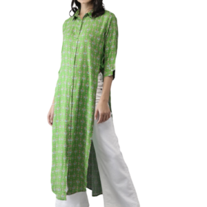 Moda Rapido Women  Printed Pathani Fusion Kurta