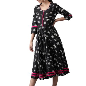 Anouk Women Printed A-Line Kurta