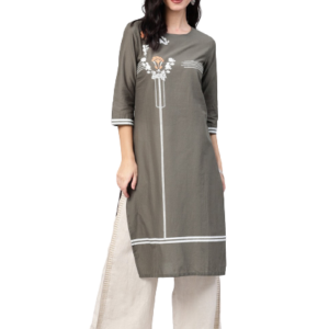 W Women Printed Straight Kurta