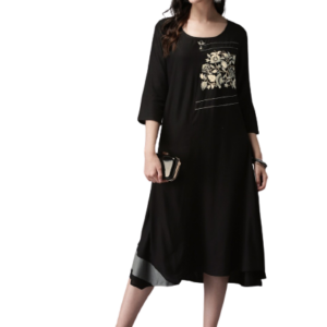 Anouk Women Embroidered A-Line Kurta