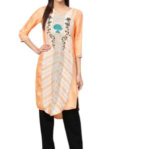 W Women Printed Straight Kurta