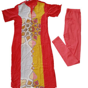 IMARA  Printed Kurta, Churidar Set